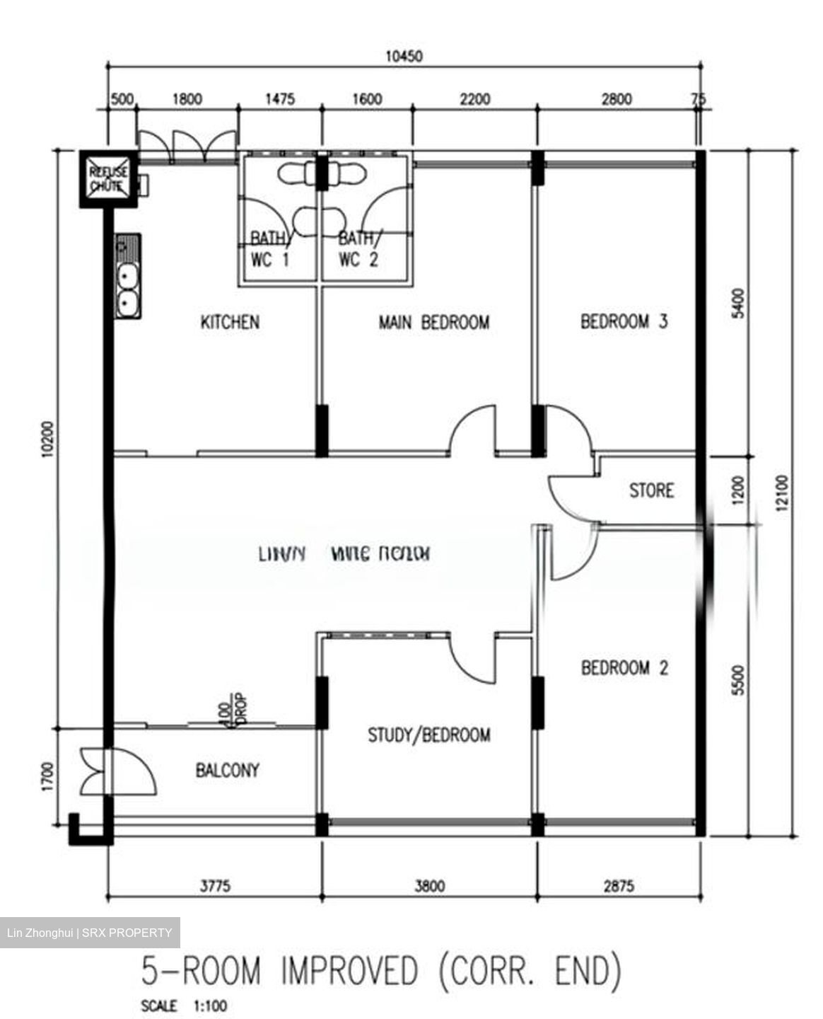 Blk 870 Yishun Street 81 (Yishun), HDB 5 Rooms #579628581